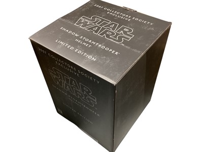 Lot 124 - Master Replicas Star Wars 2007 Collectors Society Exclusive Limited Edition Shadow Storm Trooper Helmet, boxed with certificate (1)