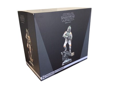 Lot 146 - Sideshow Star Wars 1/4th Scale premium format limited edition figure of Boba Fett 1215/2500 (1))