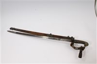 Lot 805 - Victorian Naval Officers' sword with brass...