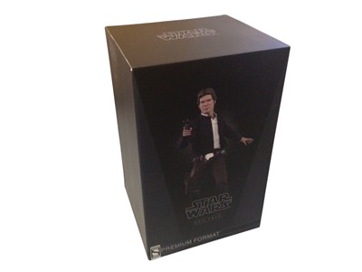 Lot 156 - Sideshow Star Wars 1/4th scale Premium format limited edition Han Solo 428/600 (has been displayed, one broken hand, boxed)