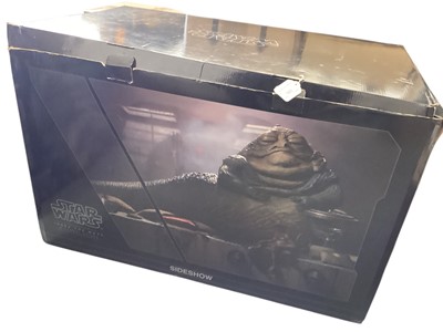 Lot 161 - Sideshow Star Wars Jabba the Hutt & Throne Deluxe (boxed)