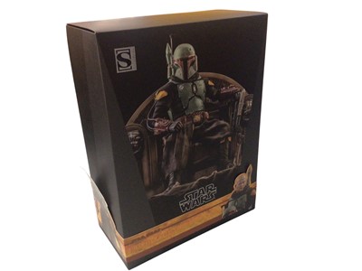 Lot 154 - Star Wars Sideshow Special Edition 1/6th scale Boba Fett & Throne, boxed TMS056 (1)