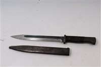 Lot 811 - Nazi Mauser K98 bayonet in scabbard, marked -...