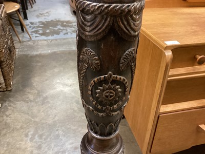 Lot 1388 - Edwardian mahogany torchere/plant stand