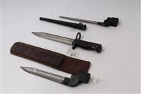 Lot 812 - British no. 7 Mk I bayonet, British no. 4 Mk I...