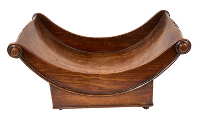 Lot 974 - George III mahogany cheese coaster