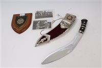 Lot 815 - 1970s Gurkha Transport Regiment presentation...