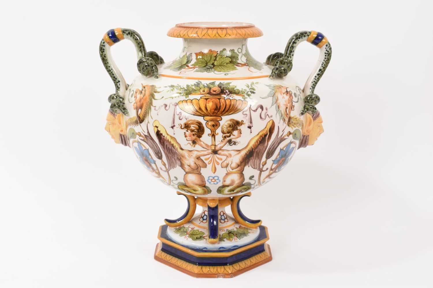 Lot 45 - Italian maiolica vase