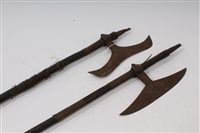 Lot 823 - Two 19th century African, possibly Congolese,...