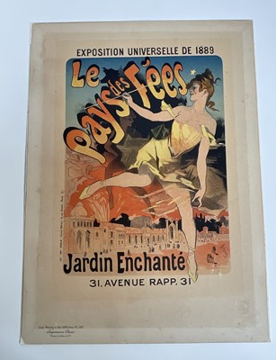 Lot 304 - Les Maîtres de L'Affiche Imprimerie Chaix 1890-1900, six coloured lithograph plates, with blind stamps, laid on card