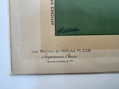 Lot 304 - Les Maîtres de L'Affiche Imprimerie Chaix 1890-1900, six coloured lithograph plates, with blind stamps, laid on card