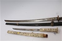 Lot 828 - Late 19th century Japanese ornamental sword...