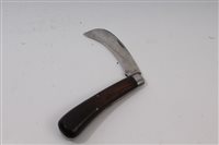 Lot 834 - 19th century American folding knife with...