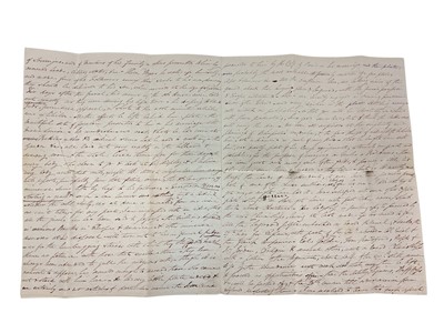Lot 75 - The death of Napoleon Bonaparte, 5th May 1821 on St. Helena, historically important first hand detailed written account of Napoleon's death and the subsequent events following it in the form of t...