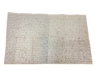 Lot 75 - The death of Napoleon Bonaparte, 5th May 1821 on St. Helena, historically important first hand detailed written account of Napoleon's death and the subsequent events following it in the form of t...