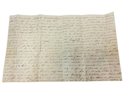 Lot 75 - The death of Napoleon Bonaparte, 5th May 1821 on St. Helena, historically important first hand detailed written account of Napoleon's death and the subsequent events following it in the form of t...