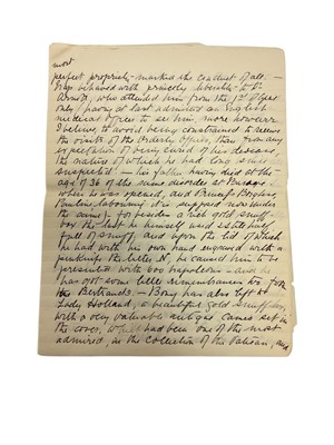 Lot 75 - The death of Napoleon Bonaparte, 5th May 1821 on St. Helena, historically important first hand detailed written account of Napoleon's death and the subsequent events following it in the form of t...