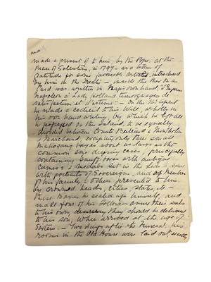 Lot 75 - The death of Napoleon Bonaparte, 5th May 1821 on St. Helena, historically important first hand detailed written account of Napoleon's death and the subsequent events following it in the form of t...