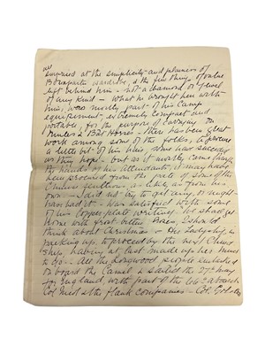 Lot 75 - The death of Napoleon Bonaparte, 5th May 1821 on St. Helena, historically important first hand detailed written account of Napoleon's death and the subsequent events following it in the form of t...