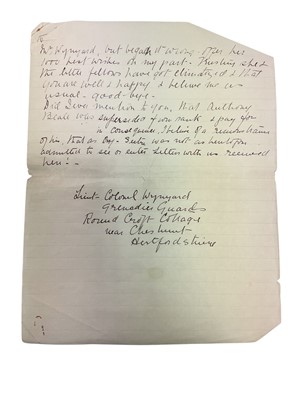 Lot 75 - The death of Napoleon Bonaparte, 5th May 1821 on St. Helena, historically important first hand detailed written account of Napoleon's death and the subsequent events following it in the form of t...