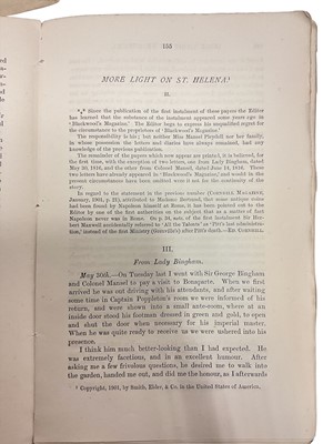 Lot 75 - The death of Napoleon Bonaparte, 5th May 1821 on St. Helena, historically important first hand detailed written account of Napoleon's death and the subsequent events following it in the form of t...