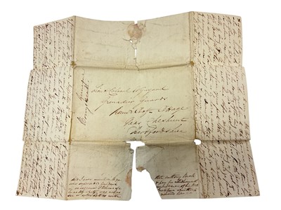 Lot 75 - The death of Napoleon Bonaparte, 5th May 1821 on St. Helena, historically important first hand detailed written account of Napoleon's death and the subsequent events following it in the form of t...