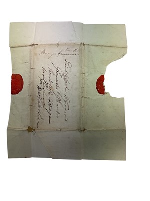 Lot 75 - The death of Napoleon Bonaparte, 5th May 1821 on St. Helena, historically important first hand detailed written account of Napoleon's death and the subsequent events following it in the form of t...