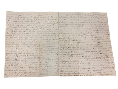 Lot 75 - The death of Napoleon Bonaparte, 5th May 1821 on St. Helena, historically important first hand detailed written account of Napoleon's death and the subsequent events following it in the form of t...