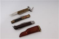 Lot 836 - Four vintage lock knives - German, British and...