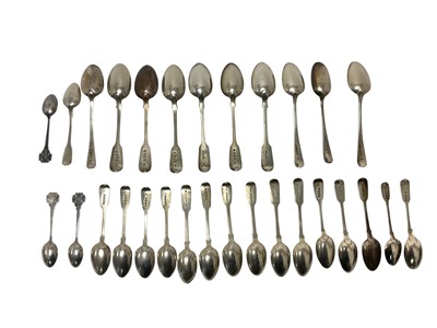 Lot 258 - Collection of silver flatware