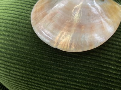 Lot 780 - 19th century brass and mother of pearl caviar serving spoon