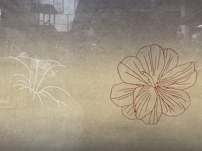 Lot 200 - Derrick Greaves (1927-2002) etching - flowers