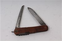 Lot 849 - Second World War S.O.E. type folding...