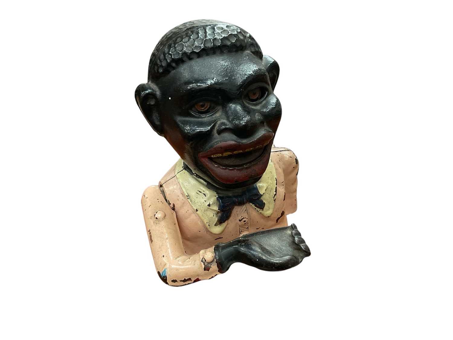 Lot 160 - Antique cast iron money box