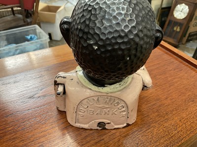 Lot 160 - Antique cast iron money box