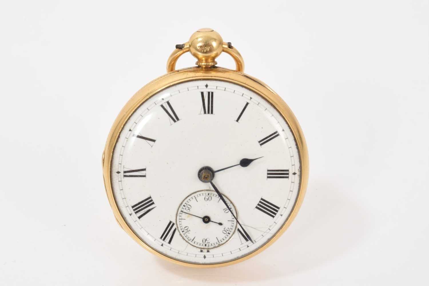 Lot 716 - Early Victorian 18ct gold pocket watch