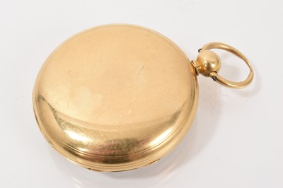 Lot 716 - Early Victorian 18ct gold pocket watch