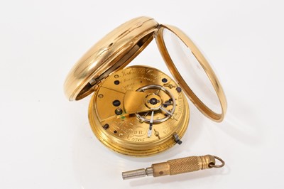 Lot 716 - Early Victorian 18ct gold pocket watch