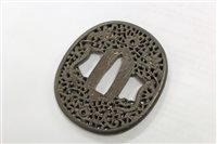 Lot 861 - Fine 17th / 18th century Japanese iron tsuba...