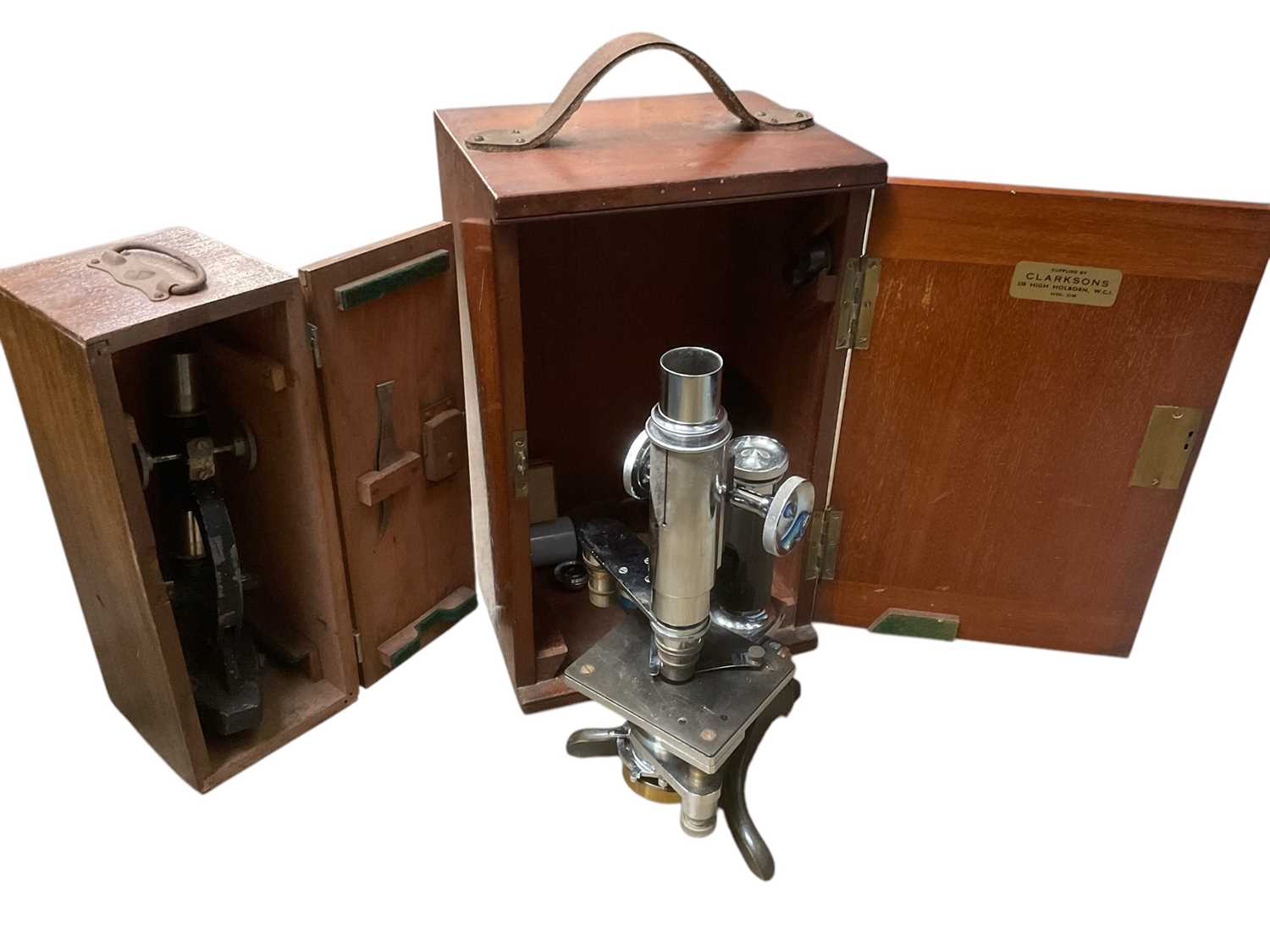 Lot 246 - Two cased microscopes