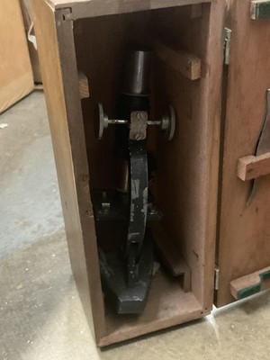 Lot 246 - Two cased microscopes