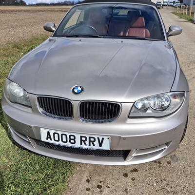Lot 81 - 2008 BMW 118i SE 2.0 petrol, manual, 2-door convertible, reg. no. AO08 RRV