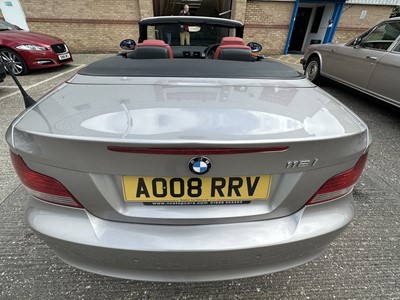 Lot 81 - 2008 BMW 118i SE 2.0 petrol, manual, 2-door convertible, reg. no. AO08 RRV