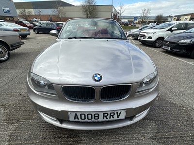 Lot 81 - 2008 BMW 118i SE 2.0 petrol, manual, 2-door convertible, reg. no. AO08 RRV