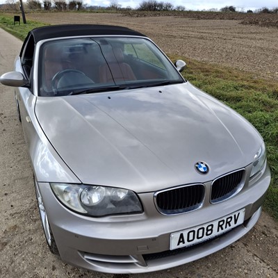 Lot 81 - 2008 BMW 118i SE 2.0 petrol, manual, 2-door convertible, reg. no. AO08 RRV