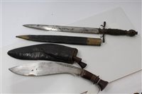 Lot 869 - 18th / 19th century parrying dagger with brass...