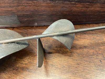 Lot 1037 - *Robert Adams (1917-1984) - Metal sculpture maquette, Forms hanging
