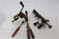 Lot 913 - Two Victorian cartridge-loading tools and...