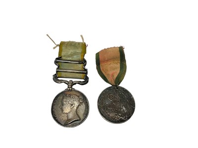 Lot 65 - Victorian Crimea Medal with two clasps Sebastopol and Inkermann named to E. H. Helyar 46th Foot and a Turkish Crimea medal (Sardinia Issue) (2)