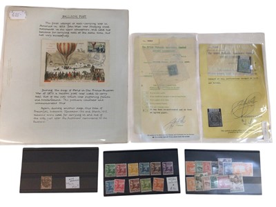 Lot 1164 - Collection of assorted stamps to including Indian, British Guiana certificated copies, Cayman Islands 10s